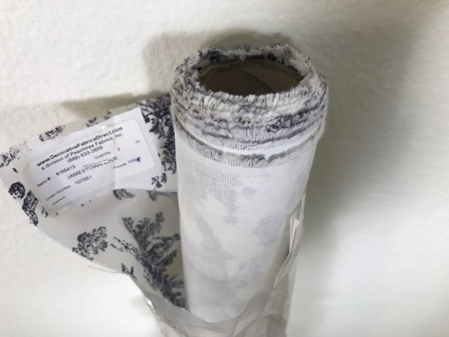 Vintage His And Her Newly Upholstered Chairs With Extra Bolt Of Fabric 24'W X 27'D X 34'H [Photo 22]