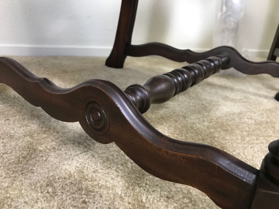 Vintage His And Her Newly Upholstered Chairs With Extra Bolt Of Fabric 24'W X 27'D X 34'H [Photo 7]