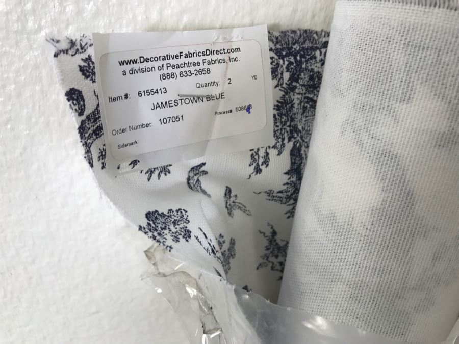 Vintage His And Her Newly Upholstered Chairs With Extra Bolt Of Fabric 24'W X 27'D X 34'H [Photo 21]