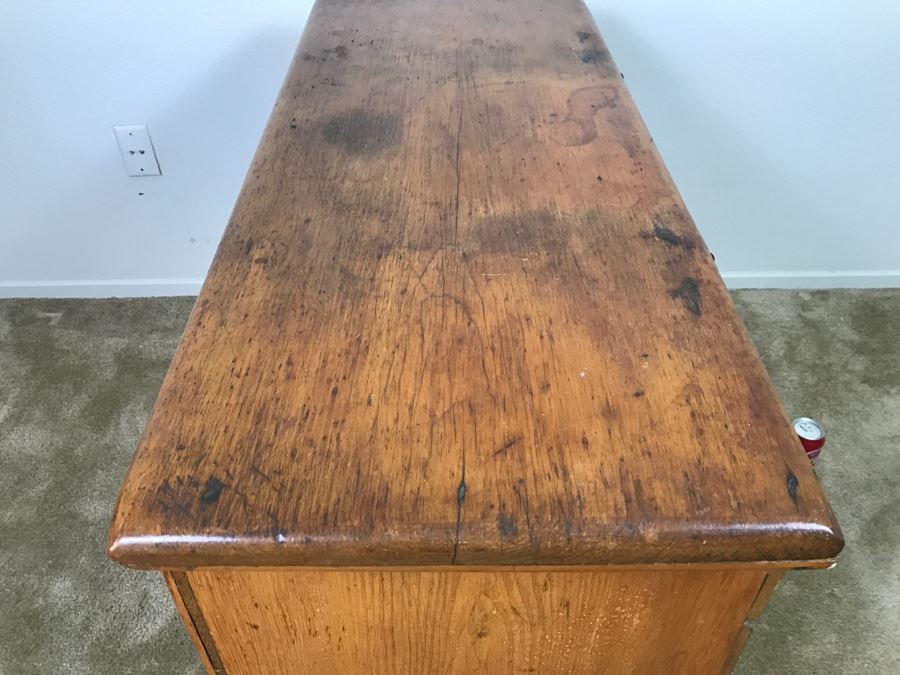 Early American Primitive Antique Pine Chest With Lower Drawer ...