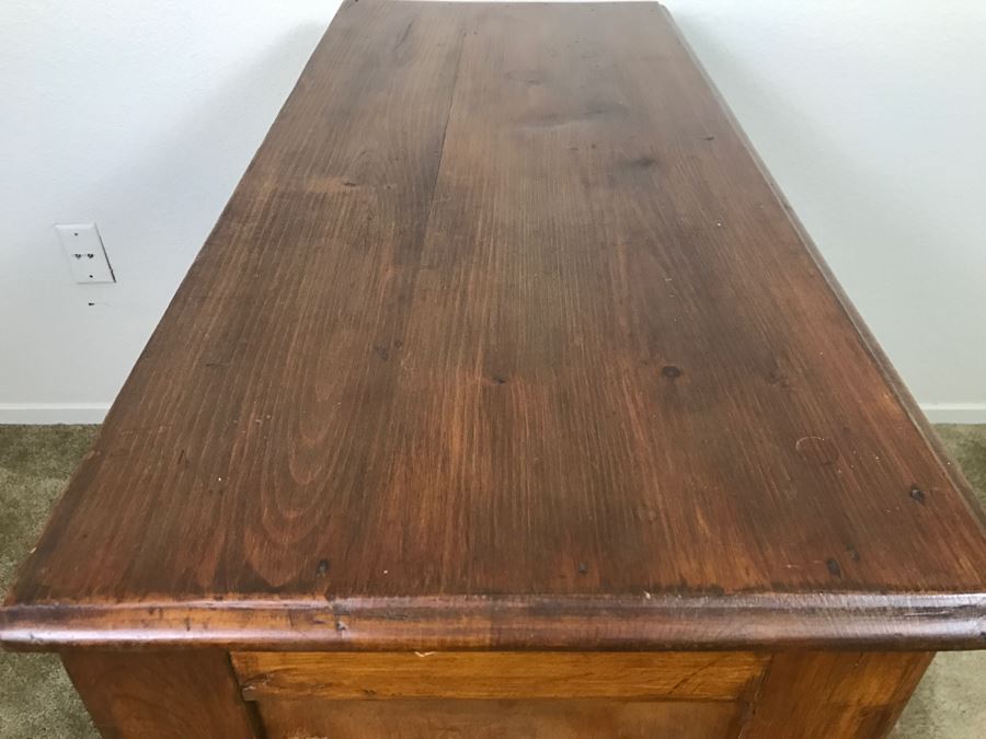 Antique Early American Primitive Pine Chest Of Drawers Dresser [Photo 19]