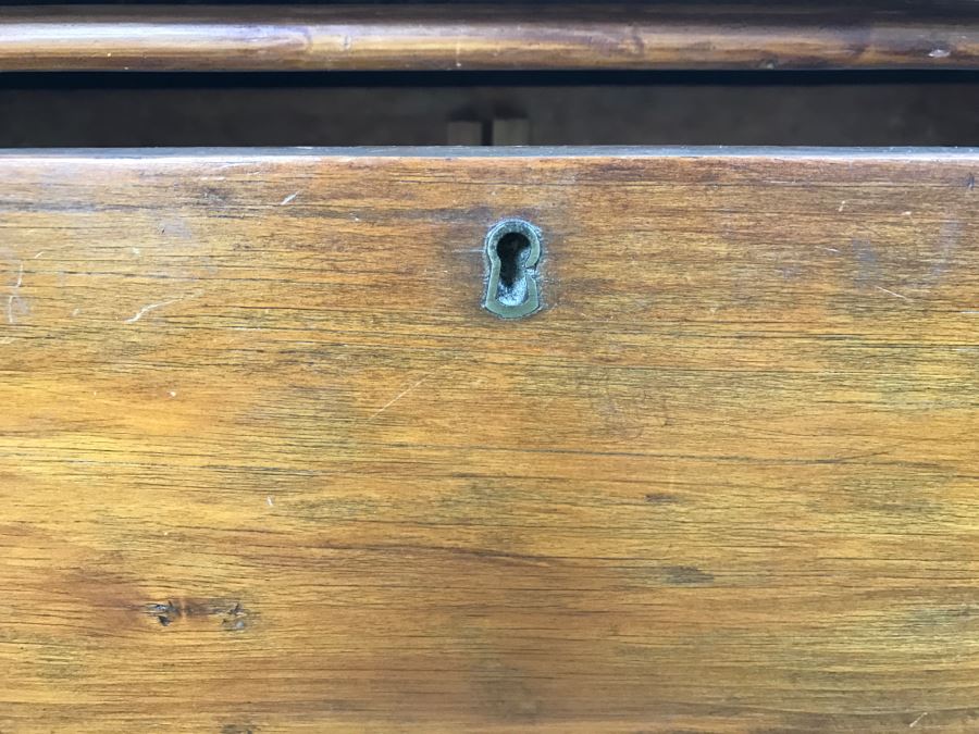 Antique Early American Primitive Pine Chest Of Drawers Dresser [Photo 6]