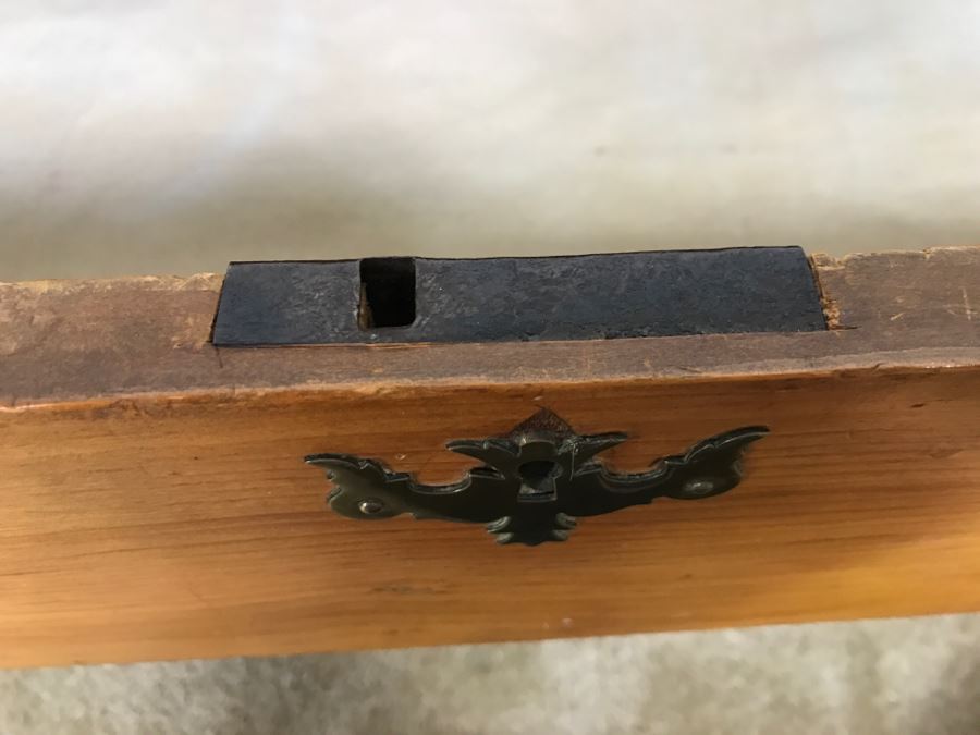 Primitive Antique Pine Chest Of Drawers - Originally Chest With Hinged Top 31.5'W X 17'D X 21'H [Photo 8]