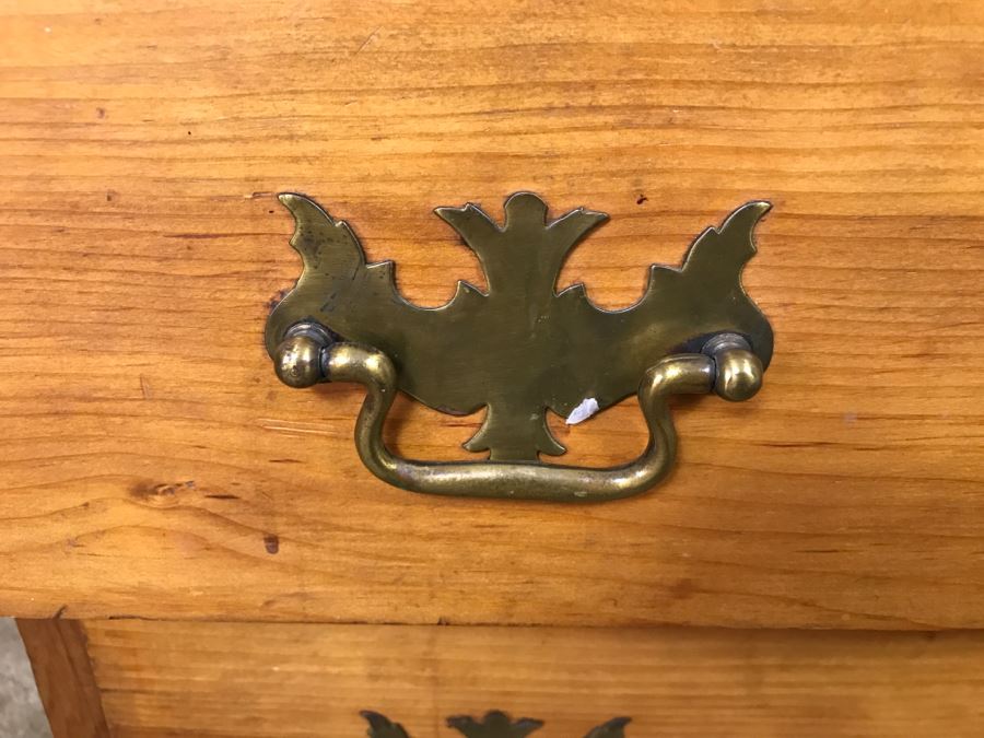 Primitive Antique Pine Chest Of Drawers - Originally Chest With Hinged Top 31.5'W X 17'D X 21'H [Photo 7]