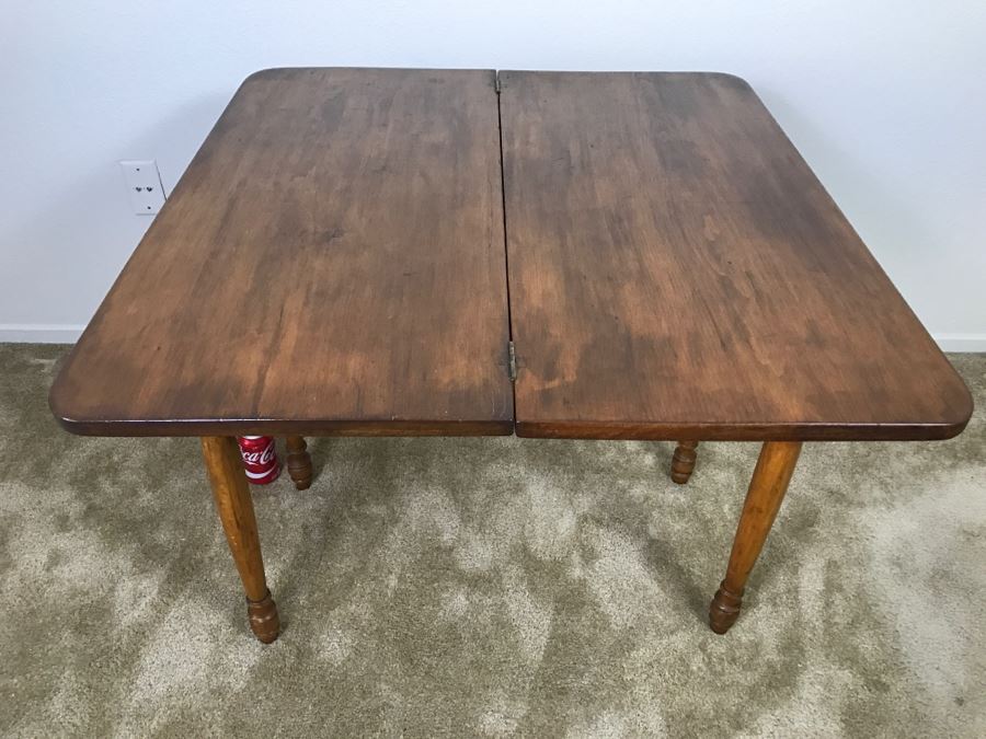 Primitive Antique Gaming Table - Click To See All Photos 32.5'W X 15.5'D X 29'H [Photo 24]
