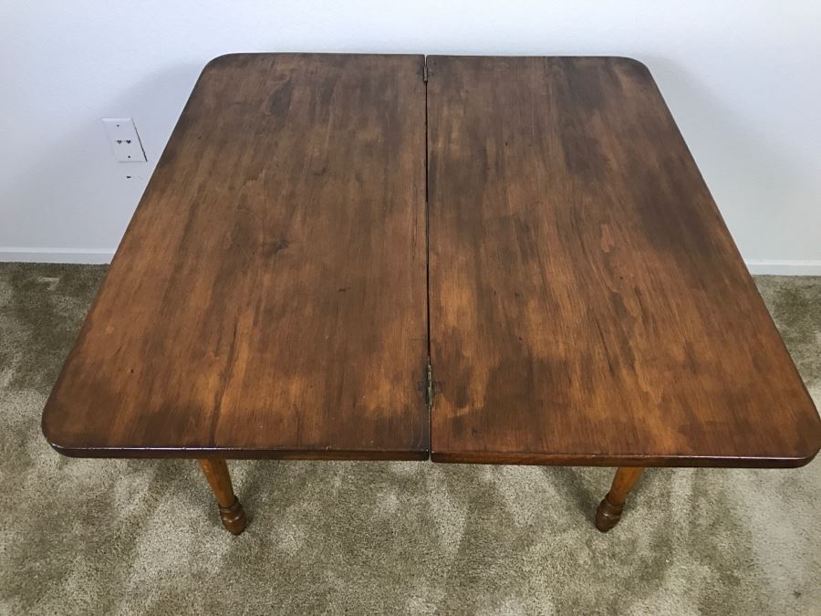 Primitive Antique Gaming Table - Click To See All Photos 32.5'W X 15.5'D X 29'H [Photo 22]