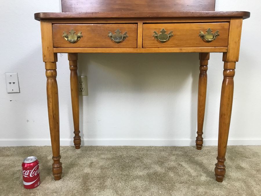 Primitive Antique Gaming Table - Click To See All Photos 32.5'W X 15.5'D X 29'H [Photo 6]