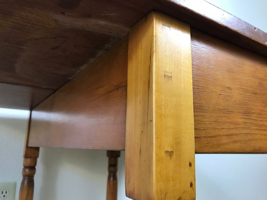 Primitive Antique Gaming Table - Click To See All Photos 32.5'W X 15.5'D X 29'H [Photo 34]