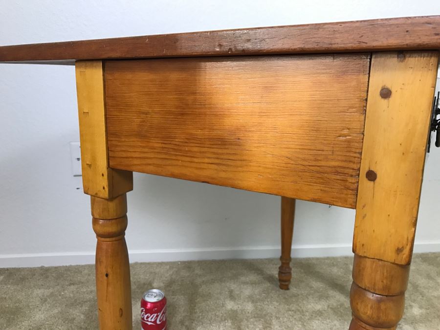 Primitive Antique Gaming Table - Click To See All Photos 32.5'W X 15.5'D X 29'H [Photo 26]