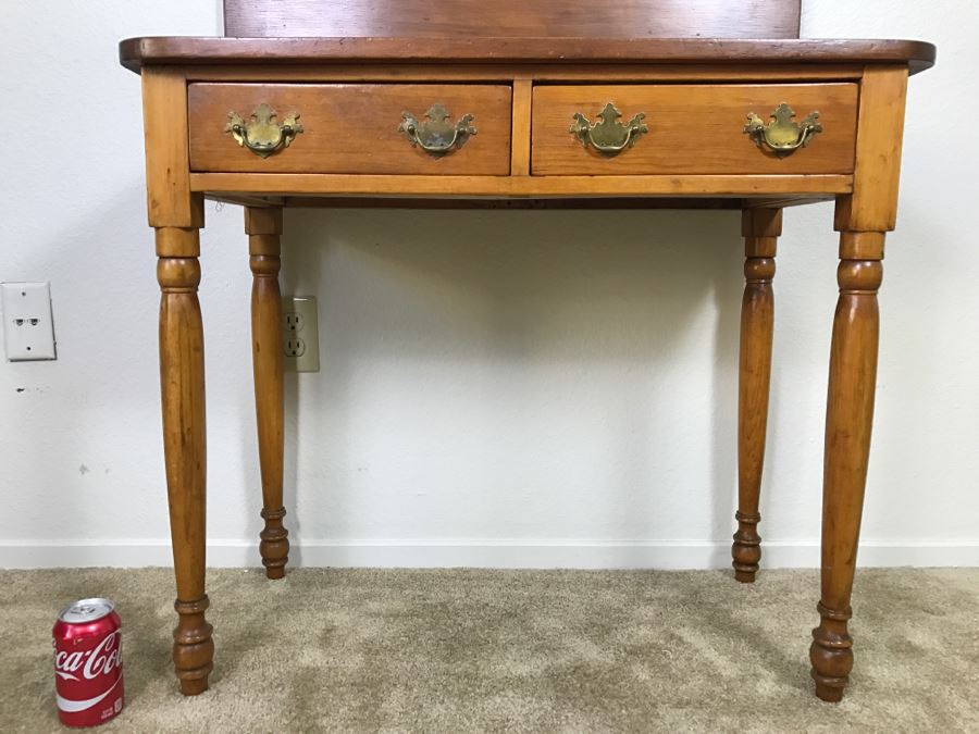 Primitive Antique Gaming Table - Click To See All Photos 32.5'W X 15.5'D X 29'H [Photo 7]