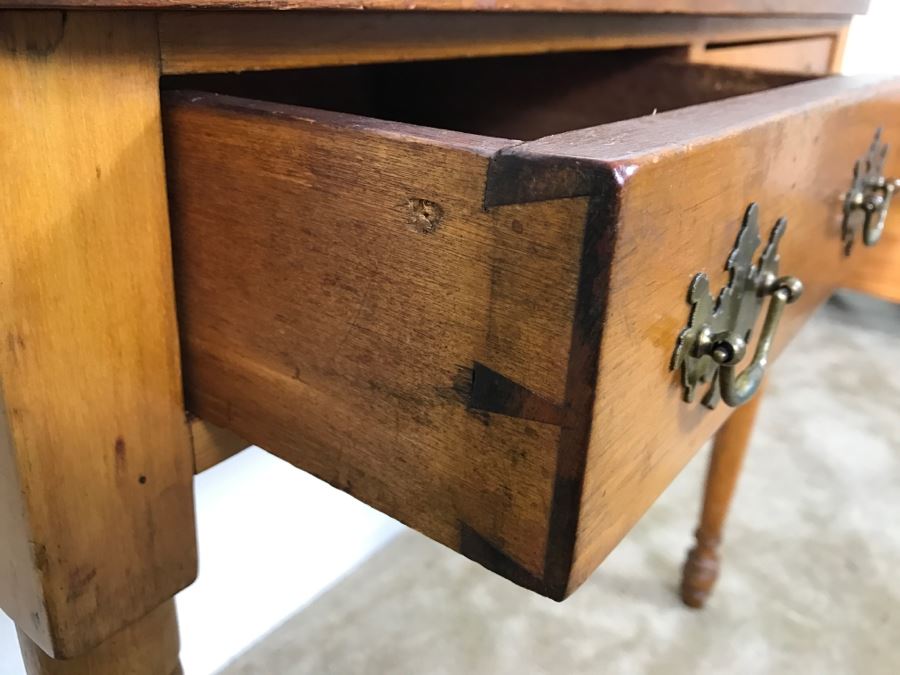 Primitive Antique Gaming Table - Click To See All Photos 32.5'W X 15.5'D X 29'H [Photo 2]