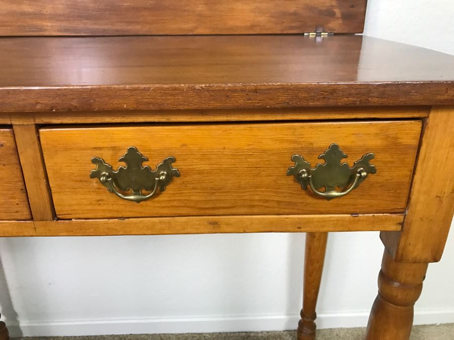 Primitive Antique Gaming Table - Click To See All Photos 32.5'W X 15.5'D X 29'H [Photo 12]