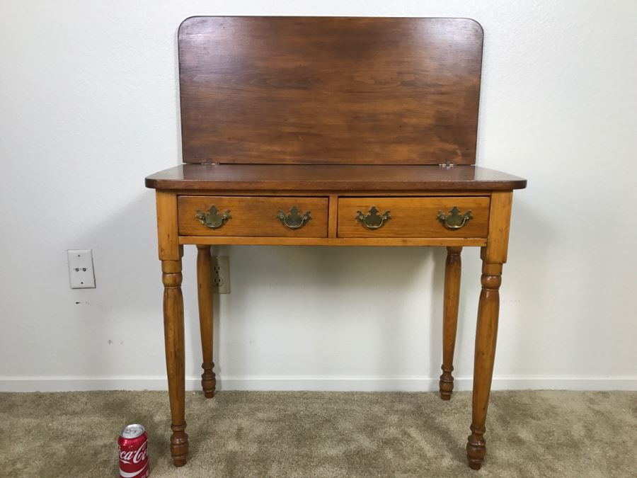 Primitive Antique Gaming Table - Click To See All Photos 32.5'W X 15.5'D X 29'H [Photo 5]