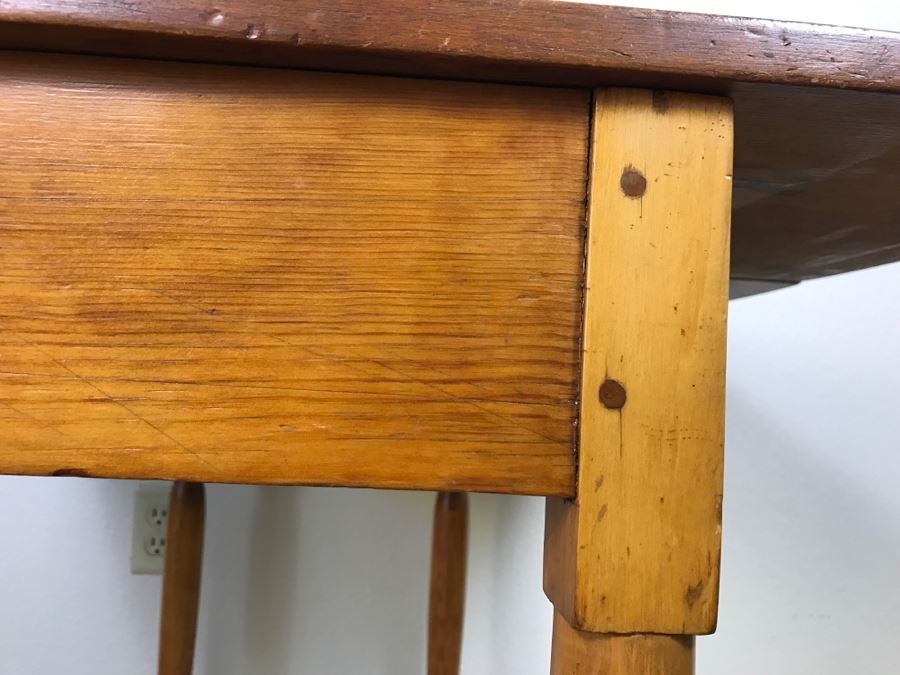 Primitive Antique Gaming Table - Click To See All Photos 32.5'W X 15.5'D X 29'H [Photo 33]