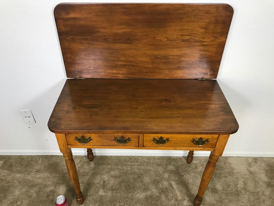 Primitive Antique Gaming Table - Click To See All Photos 32.5'W X 15.5'D X 29'H [Photo 9]