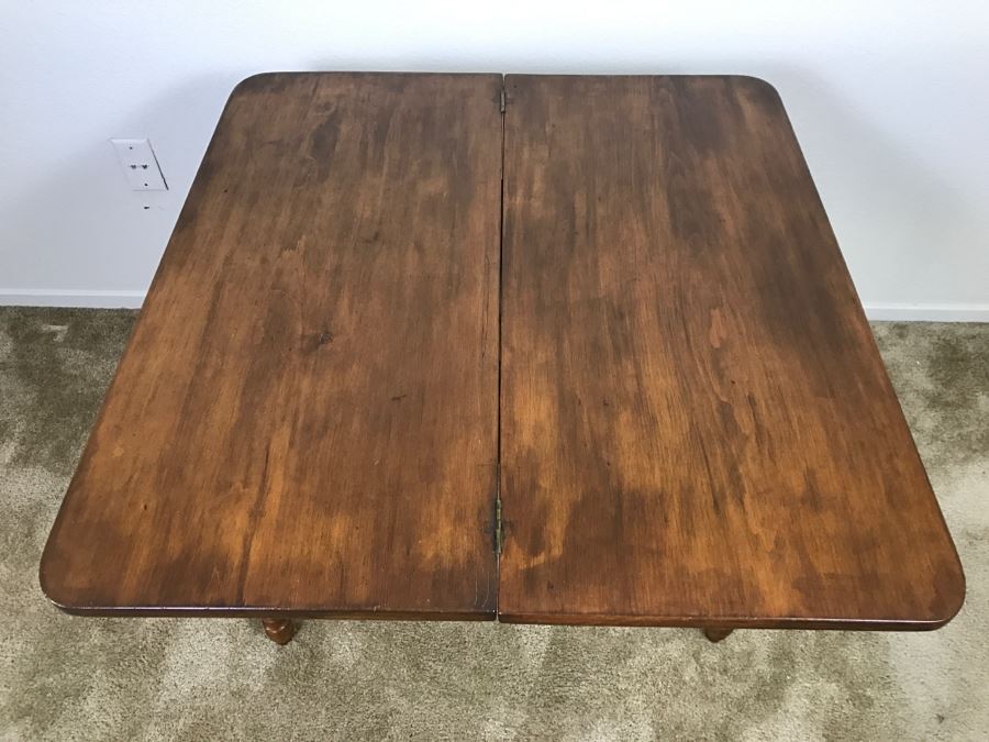 Primitive Antique Gaming Table - Click To See All Photos 32.5'W X 15.5'D X 29'H [Photo 4]