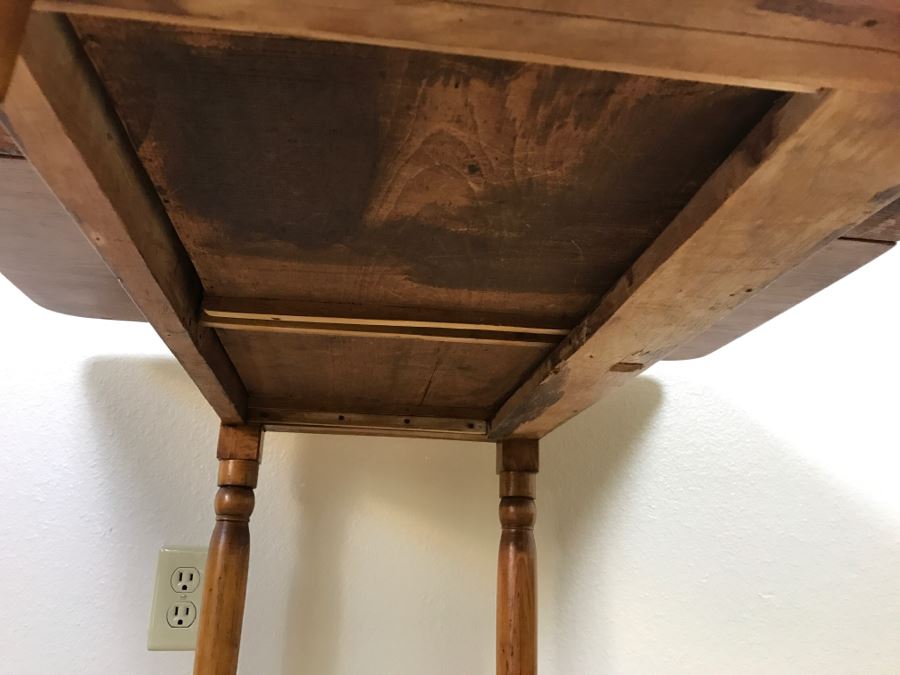 Primitive Antique Gaming Table - Click To See All Photos 32.5'W X 15.5'D X 29'H [Photo 31]