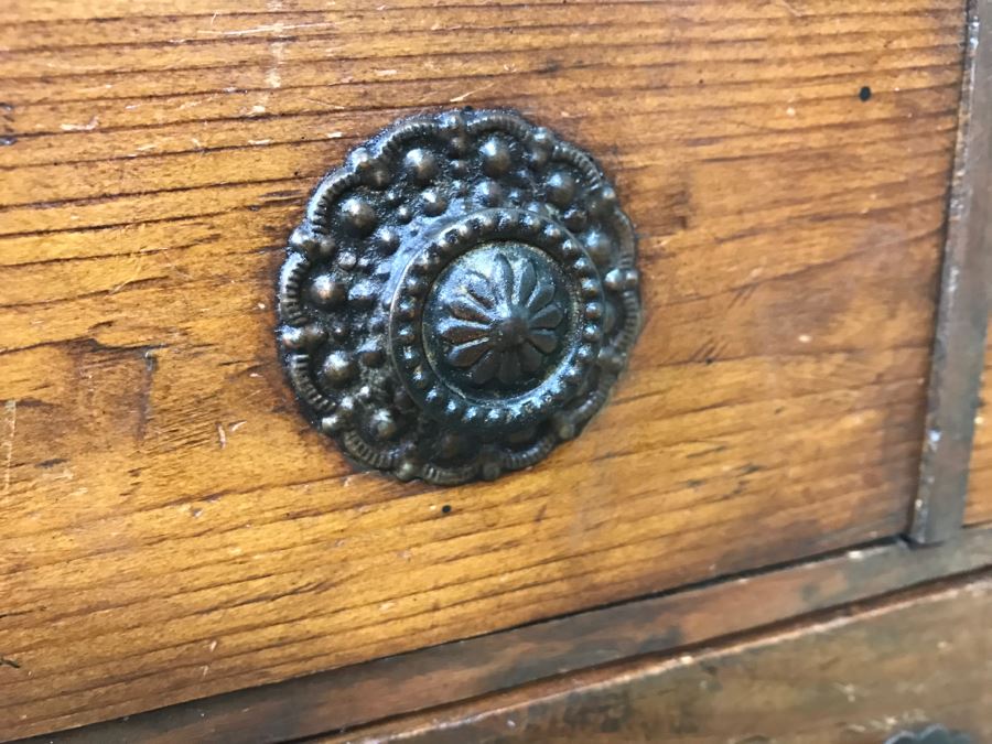 Old Wooden 3-Drawer Box 14.5'W X 8'D X 10.5'H [Photo 6]