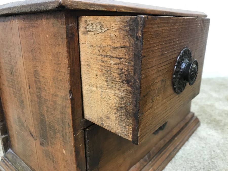 Old Wooden 3-Drawer Box 14.5'W X 8'D X 10.5'H [Photo 15]