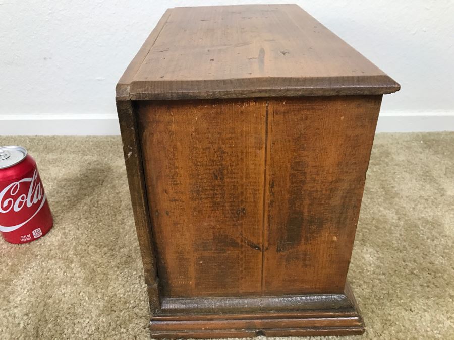Old Wooden 3-Drawer Box 14.5'W X 8'D X 10.5'H [Photo 8]