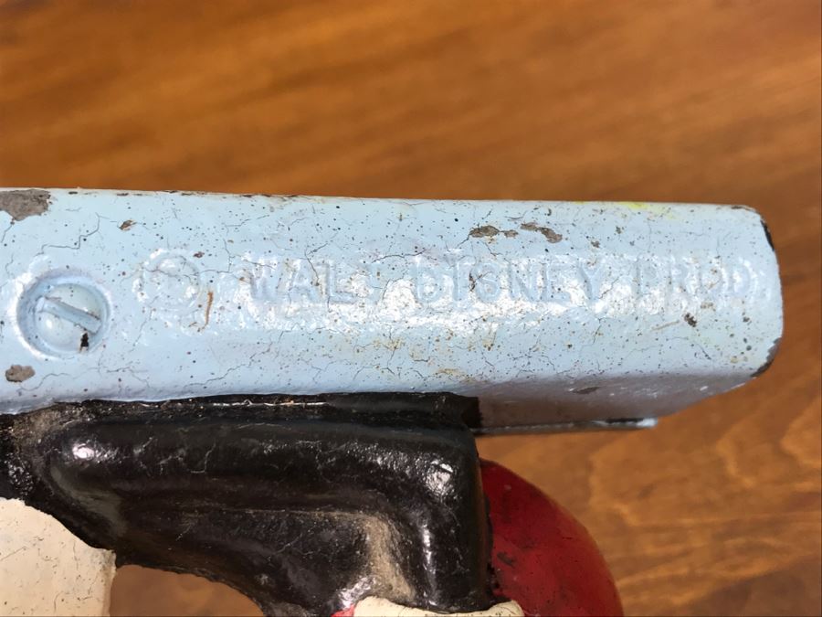 Vintage Cast Iron Hand Painted Walt Disney Mickey Mouse Bank [Photo 10]