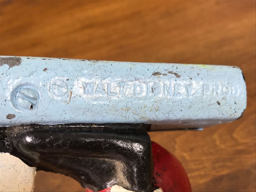 Vintage Cast Iron Hand Painted Walt Disney Mickey Mouse Bank [Photo 11]