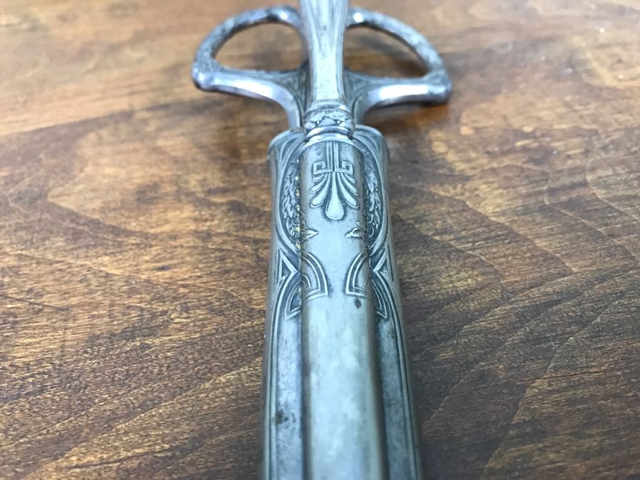 Ornate Antique Scissors And Letter Opener Set With Sheath Marked ROBT KLASS PRUSSIA [Photo 5]