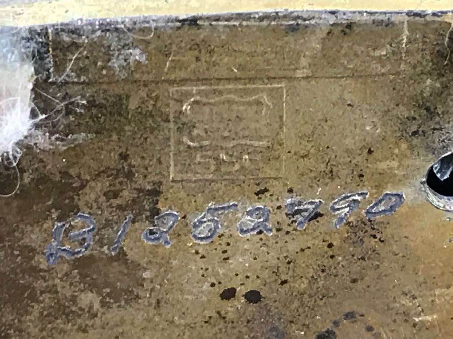 Old Metal Relief Clock Case By W. B. Mfg Co 556 With Porcelain Face Waterbury Clock Co Clock Face - Not Working [Photo 19]