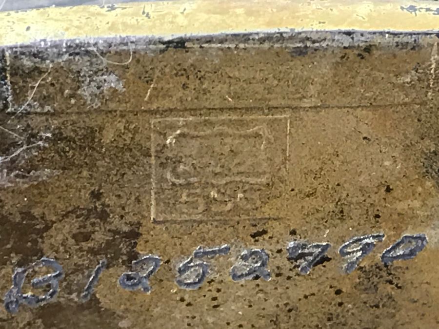 Old Metal Relief Clock Case By W. B. Mfg Co 556 With Porcelain Face Waterbury Clock Co Clock Face - Not Working [Photo 18]