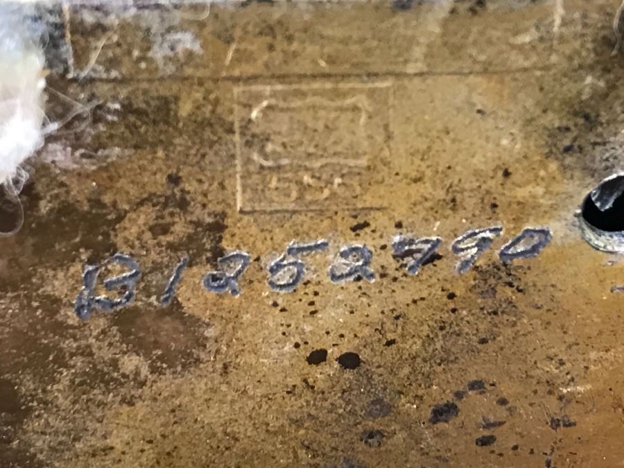 Old Metal Relief Clock Case By W. B. Mfg Co 556 With Porcelain Face Waterbury Clock Co Clock Face - Not Working [Photo 17]