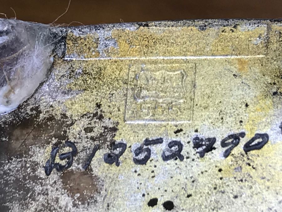 Old Metal Relief Clock Case By W. B. Mfg Co 556 With Porcelain Face Waterbury Clock Co Clock Face - Not Working [Photo 21]