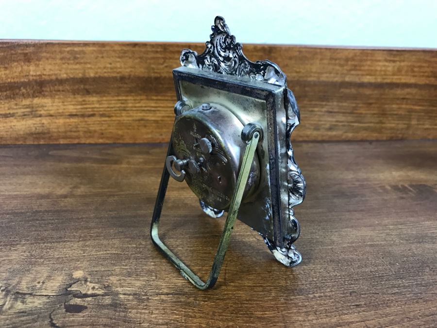 Vintage Gorham Silver CYMA Watch Co Swiss Alarm Clock [Photo 9]