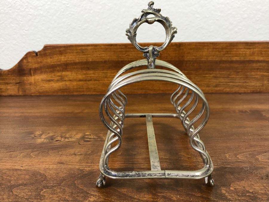 Antique Silver Footed Toast Rack 316g [Photo 7]