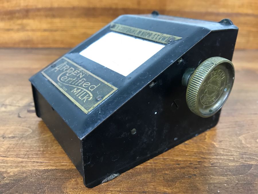 Vintage Advertising Arden Certified Milk Metal Mechanical Scrolling Note Pad Patent 1925 [Photo 6]