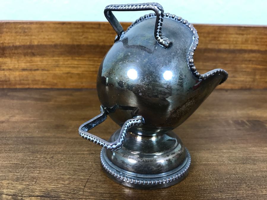 Vintage English Silverplated Footed Open Sugar Scuttle With Scoop [Photo 5]