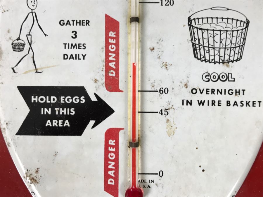 Vintage Advertising Egg Thermometer Institute Of American Poultry Industries [Photo 6]