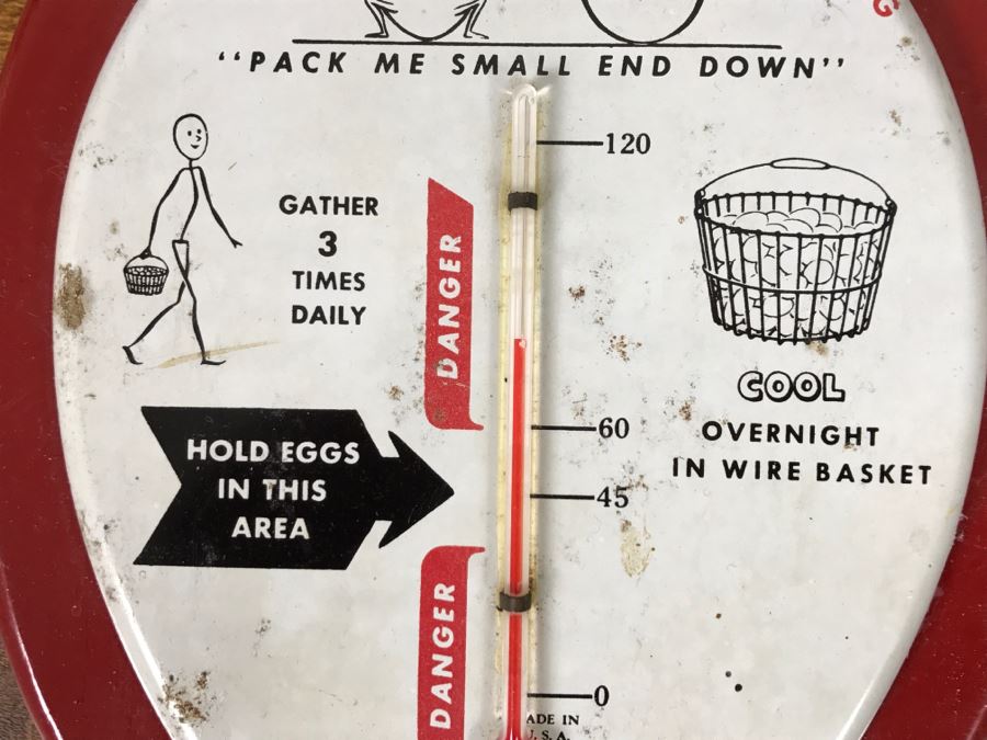 Vintage Advertising Egg Thermometer Institute Of American Poultry Industries [Photo 4]