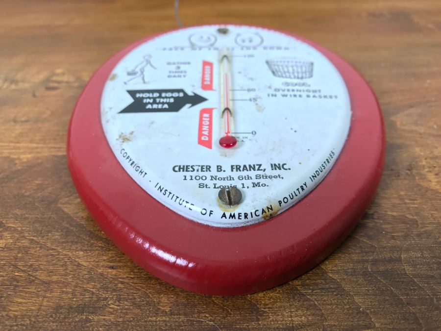 Vintage Advertising Egg Thermometer Institute Of American Poultry Industries [Photo 8]