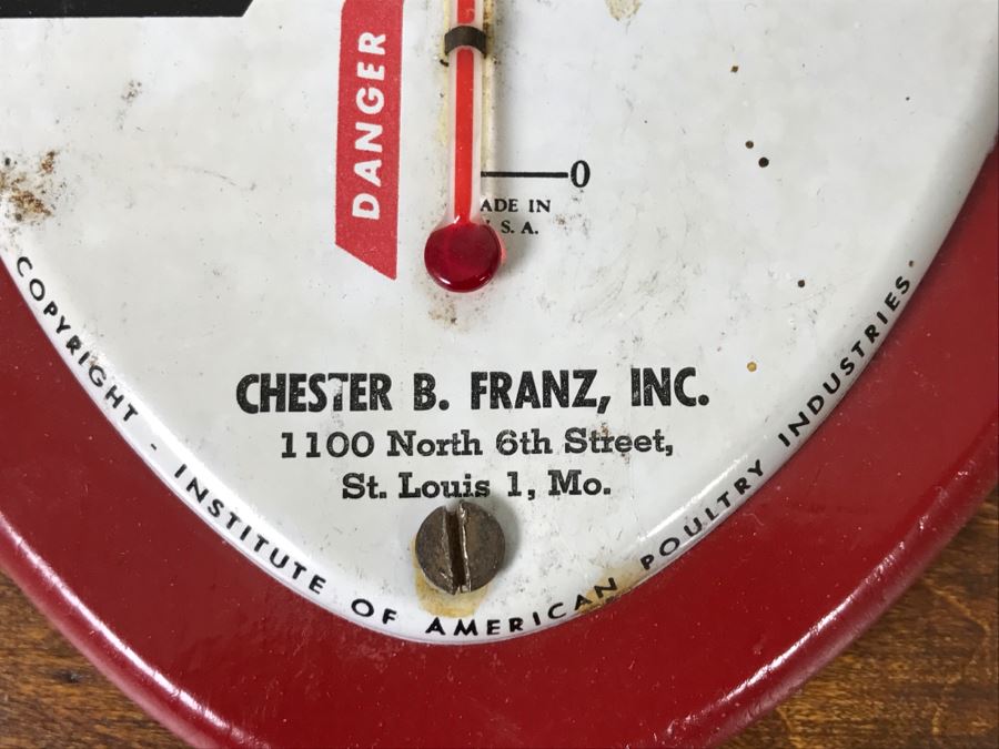 Vintage Advertising Egg Thermometer Institute Of American Poultry Industries [Photo 7]