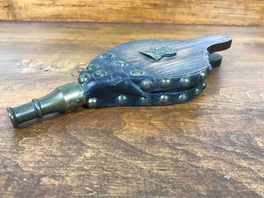 Small Vintage Wood And Brass Bellows [Photo 7]