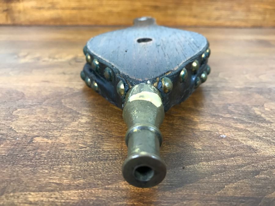 Small Vintage Wood And Brass Bellows [Photo 9]