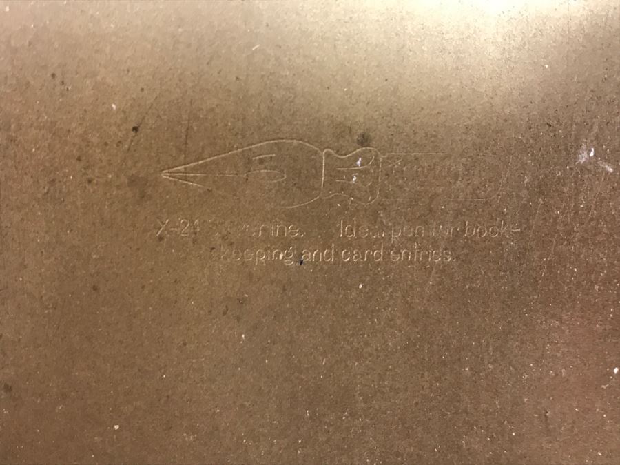 Vintage Brass Notepad Holder Mechanical Dial Desk Calendar [Photo 5]