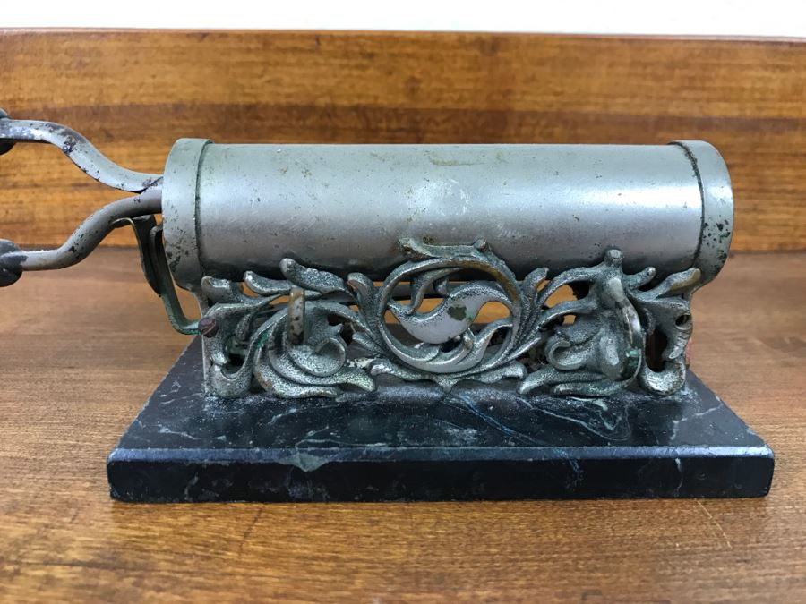 Vintage Curling Iron With Heater On Marble Base By Simplex Electric Heating Company - Not Sure If It Works [Photo 4]