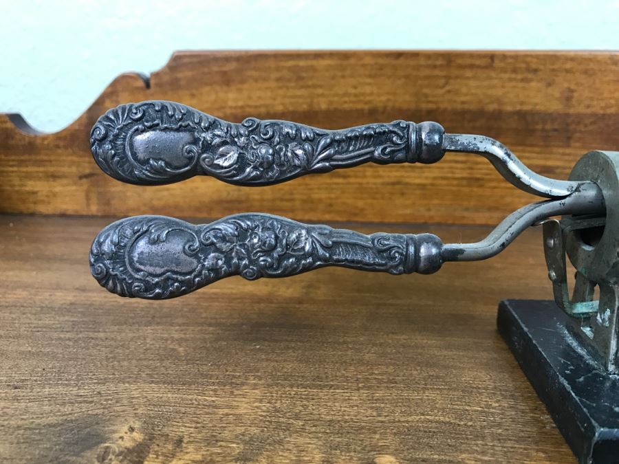 Vintage Curling Iron With Heater On Marble Base By Simplex Electric Heating Company - Not Sure If It Works [Photo 3]