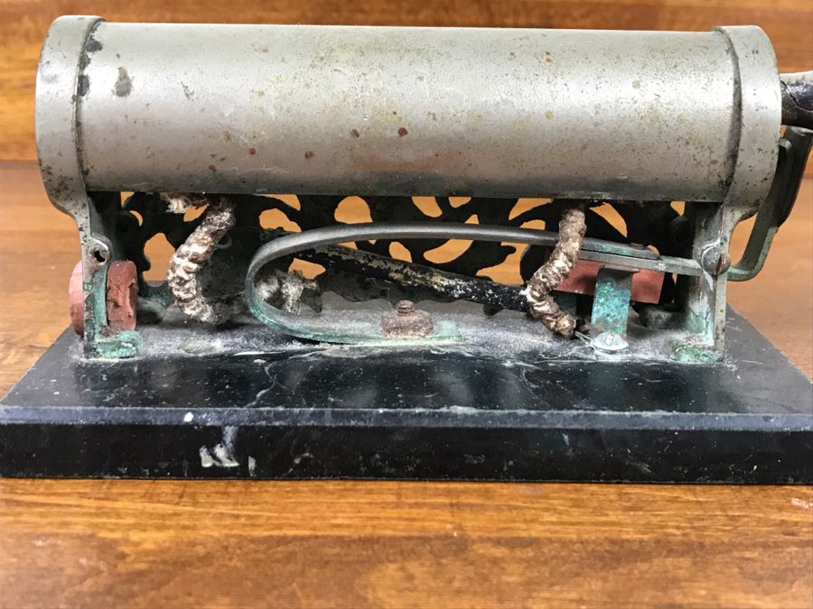 Vintage Curling Iron With Heater On Marble Base By Simplex Electric Heating Company - Not Sure If It Works [Photo 7]