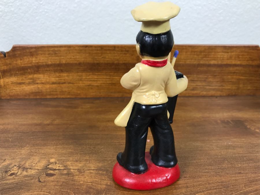 Vintage Italian Matchstick Holder Chef Figurine [Photo 7]