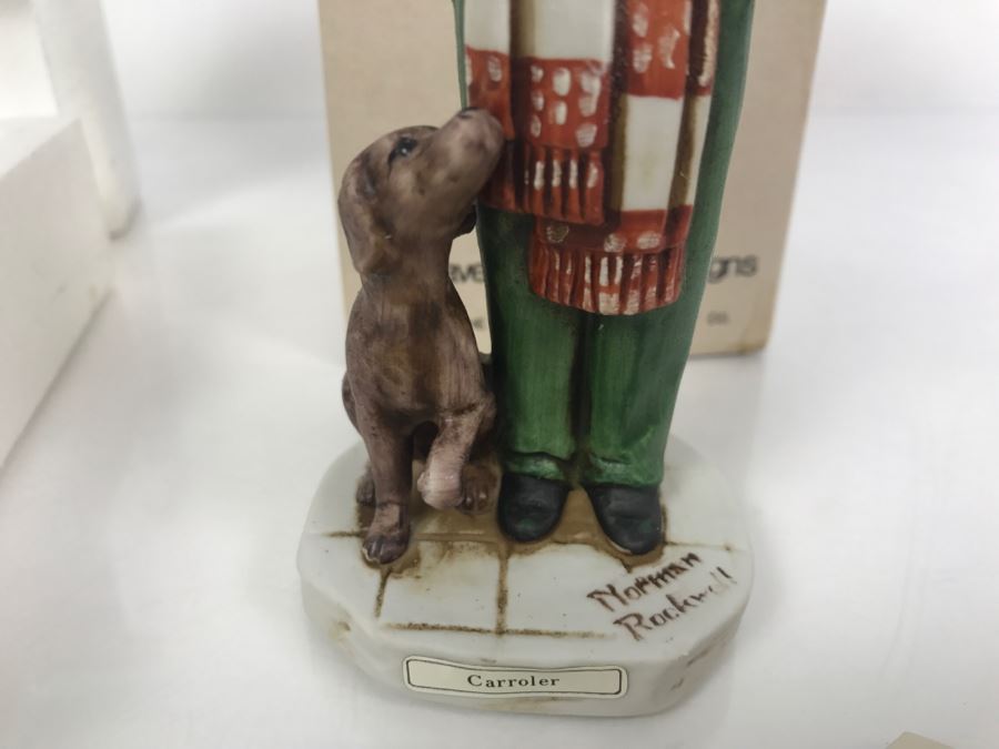 Vintage 1978 Norman Rockwell Figurine The Saturday Evening Post Dave Grossman Designs With Original Box Carroler [Photo 5]