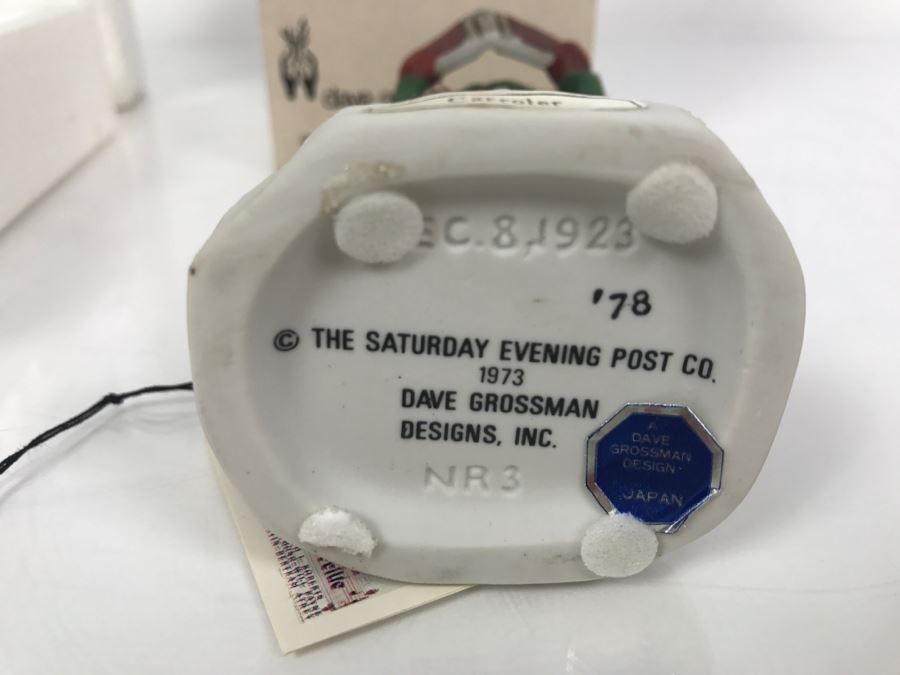 Vintage 1978 Norman Rockwell Figurine The Saturday Evening Post Dave Grossman Designs With Original Box Carroler [Photo 7]