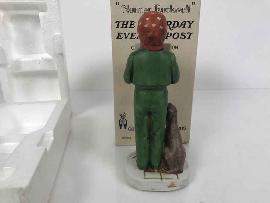 Vintage 1978 Norman Rockwell Figurine The Saturday Evening Post Dave Grossman Designs With Original Box Carroler [Photo 6]
