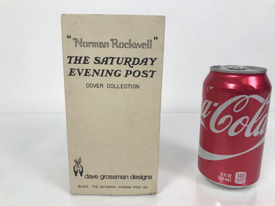 Vintage 1978 Norman Rockwell Figurine The Saturday Evening Post Dave Grossman Designs With Original Box Carroler [Photo 2]